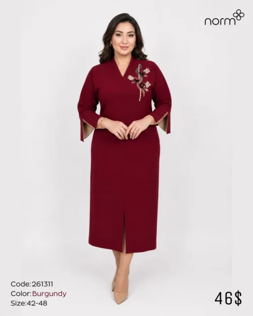 Платье NORM (Burgundy, модель 261311) оптом