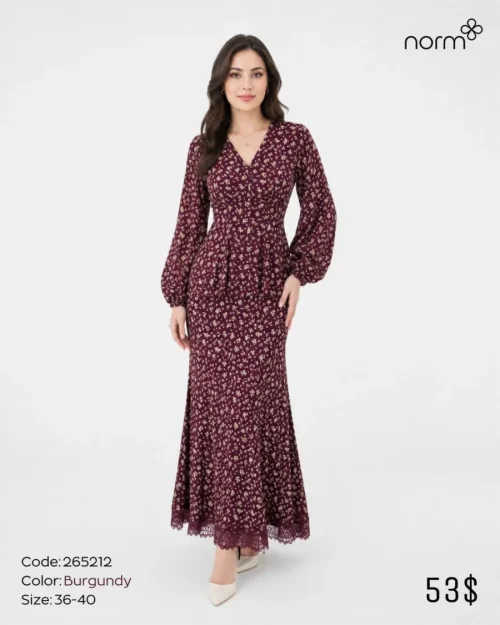 Платье NORM (Burgundy, модель 265212) оптом