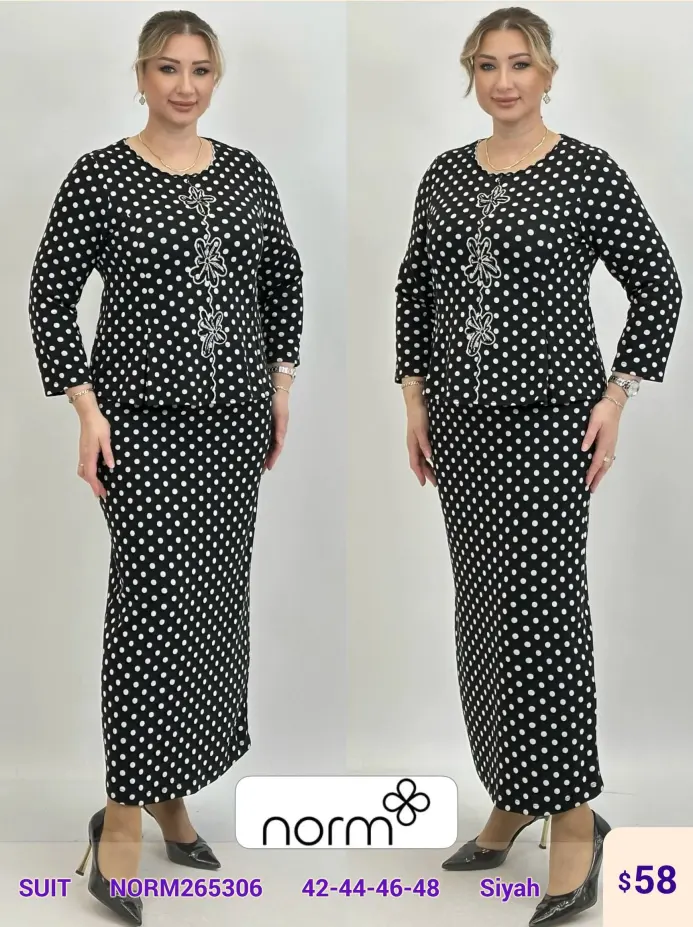 Костюмы и комплекты NORM (Black, модель NORM265306) оптом