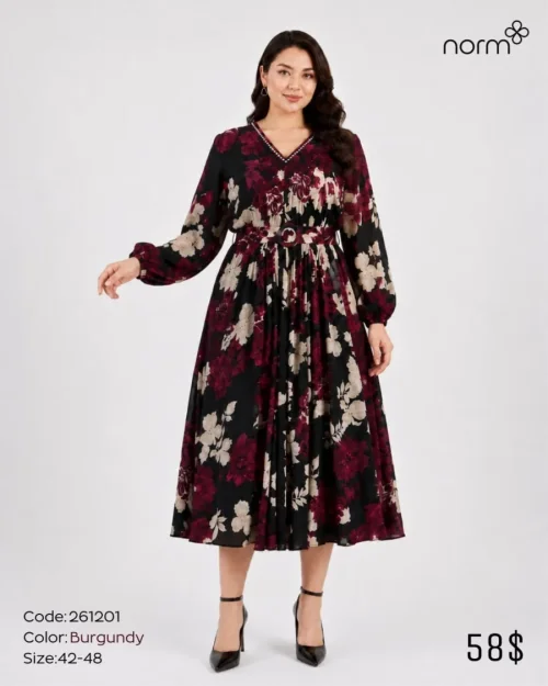Платье NORM (Burgundy, модель 261201) оптом