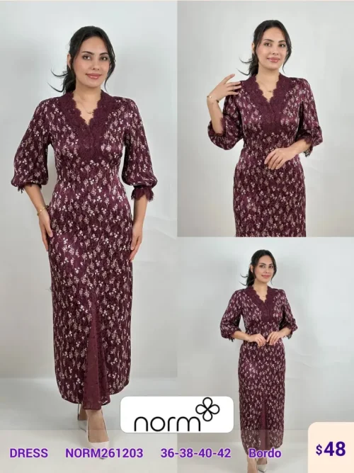 Платье NORM (Burgundy, модель NORM261203) оптом