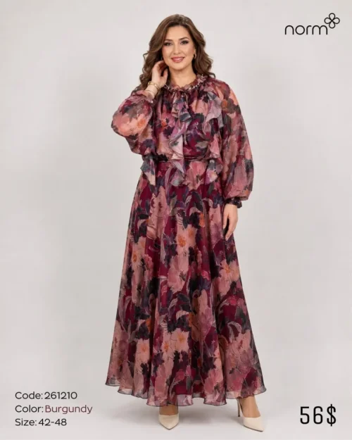 Платье NORM (Burgundy, модель 261210) оптом