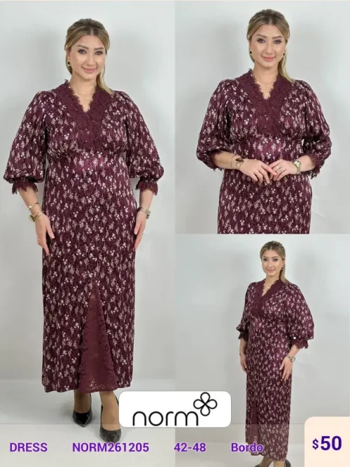 Платье NORM (Burgundy, модель NORM261205) оптом