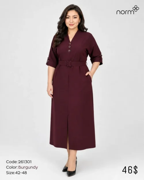 Платье NORM (Burgundy, модель 261301) оптом