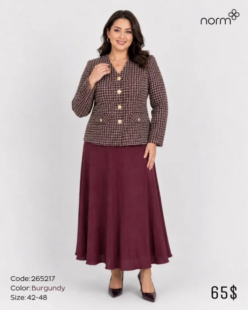 Платье NORM (Burgundy, модель 265217) оптом