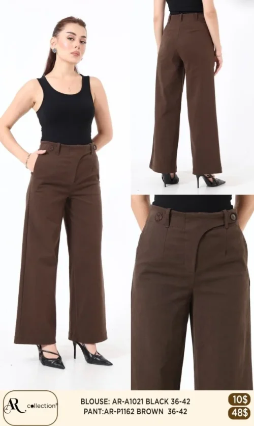 Брюки Nuova Stella (Brown, модель AR-P1162) оптом