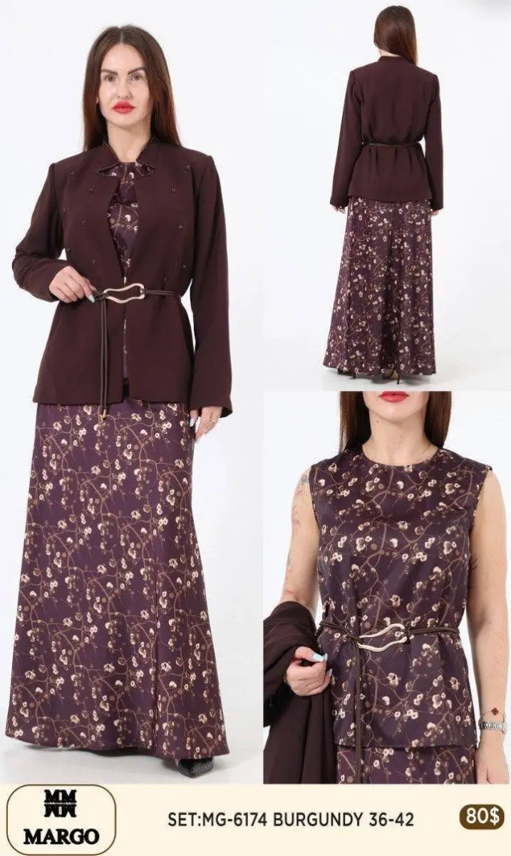 Костюмы и комплекты Nuova Stella (Burgundy, модель 6174) оптом