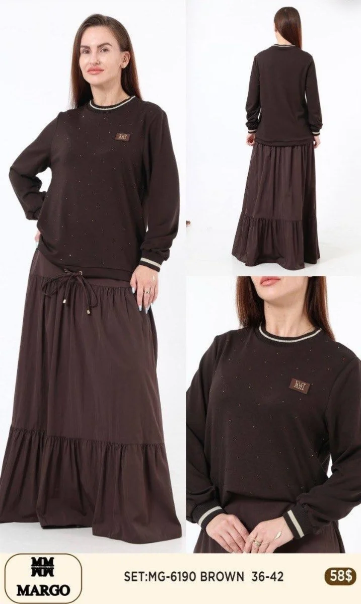Костюмы и комплекты Nuova Stella (Brown, модель 6190) оптом
