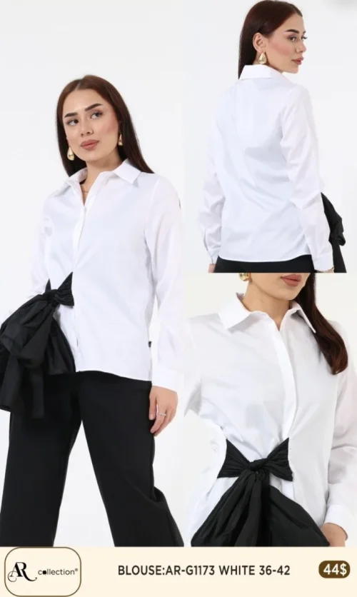 Блузка Nuova Stella (White, модель AR-G1173) оптом