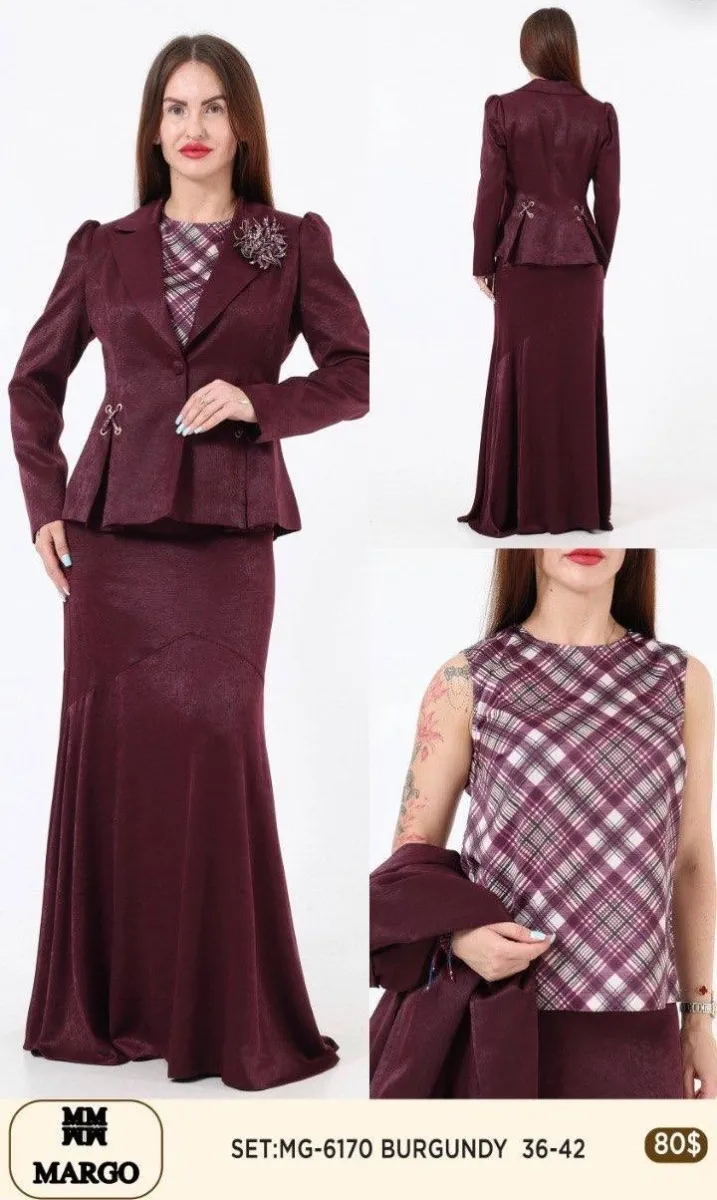 Костюмы и комплекты Nuova Stella (Burgundy, модель 6170) оптом