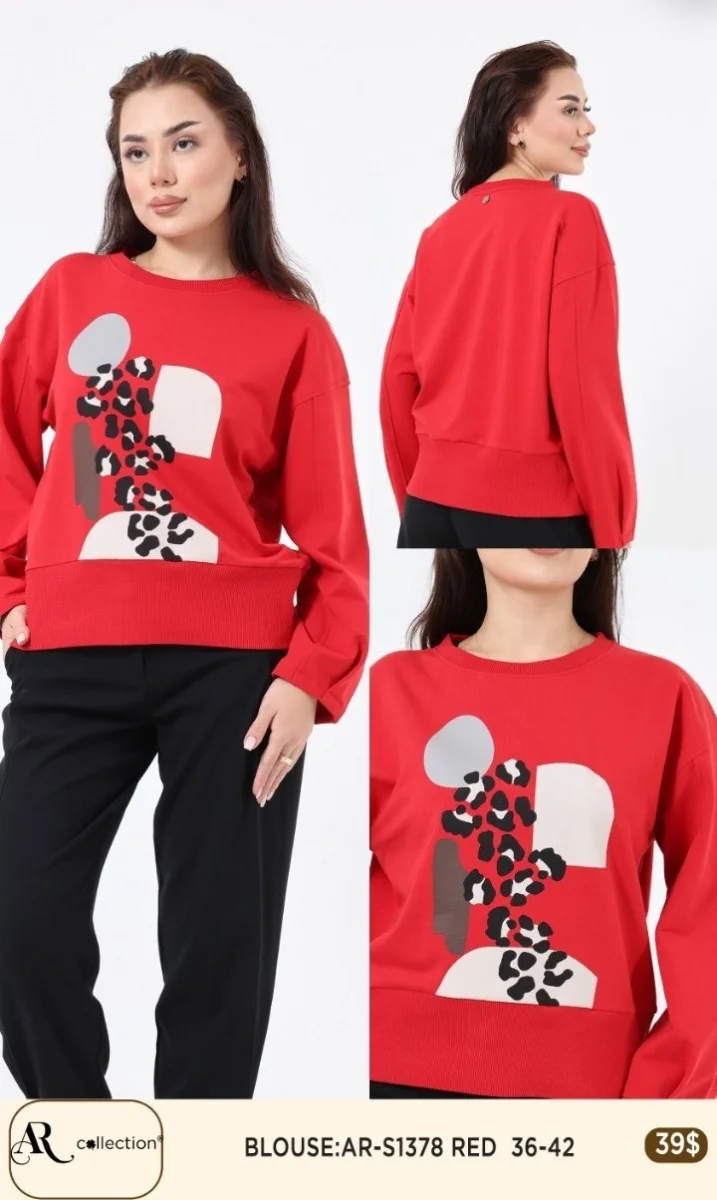 Блузка Nuova Stella (Red, модель AR-S1378) оптом