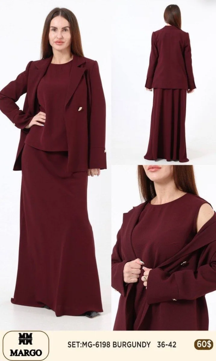 Костюмы и комплекты Nuova Stella (Burgundy, модель 6198) оптом