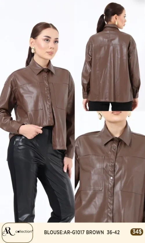 Блузка Nuova Stella (Brown, модель AR-G1017) оптом