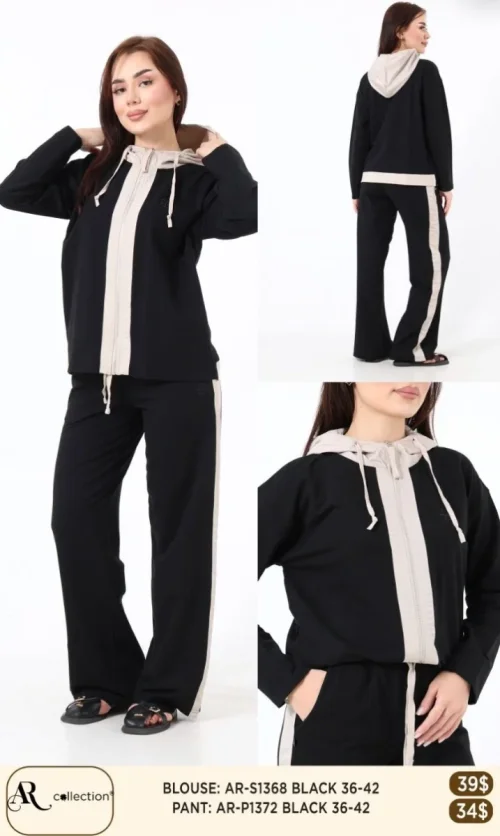 Блузка Nuova Stella (Black, модель AR-S1368) оптом