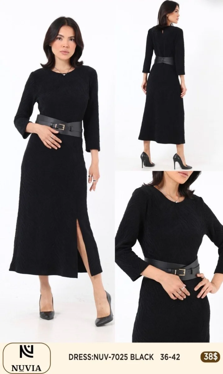Платье NUVIA (Black, модель 7025) оптом