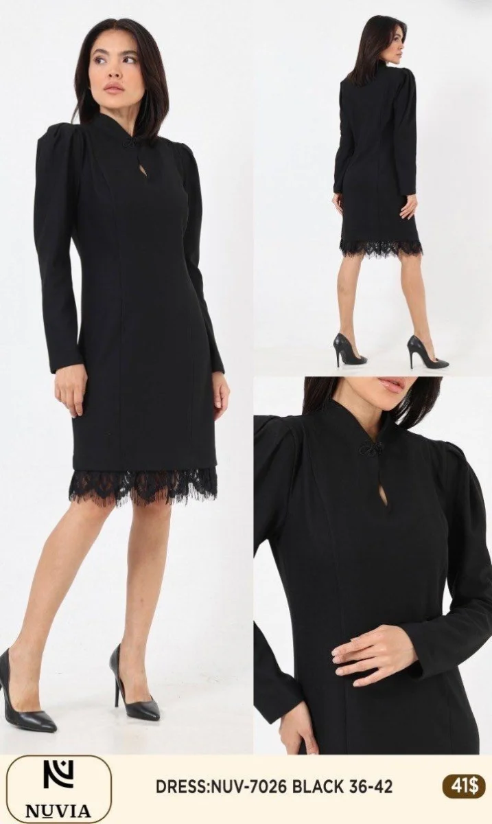 Платье NUVIA (Black, модель 7026) оптом