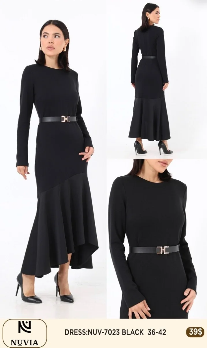 Платье NUVIA (Black, модель 7023) оптом