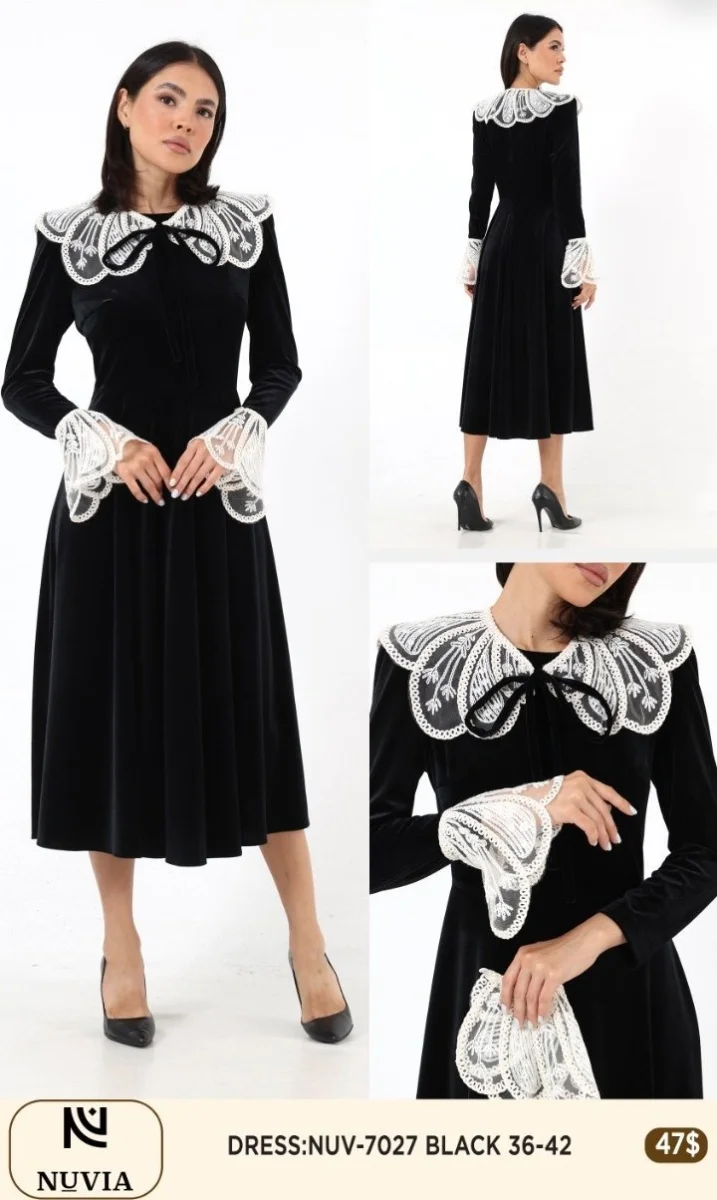 Платье NUVIA (Black, модель 7027) оптом