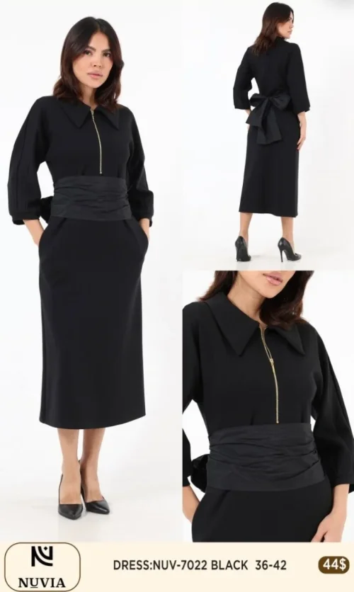 Платье NUVIA (Black, модель 7022) оптом