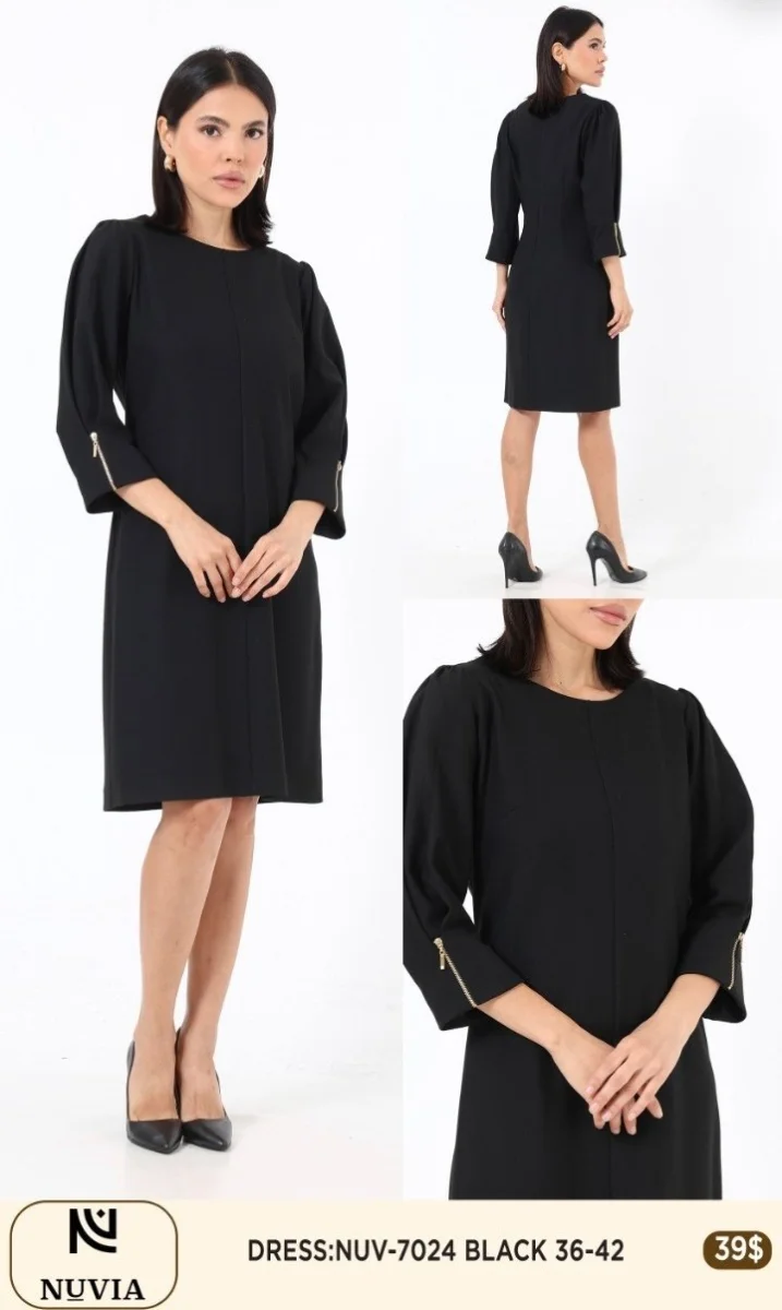 Платье NUVIA (Black, модель 7024) оптом