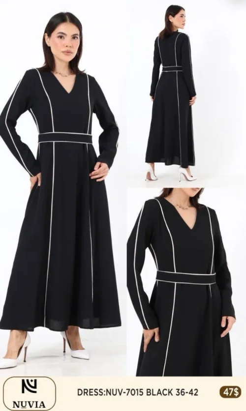 Платье NUVIA (Black, модель 7015) оптом