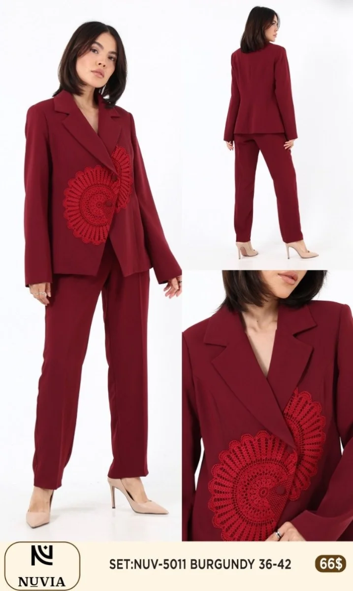 Костюмы и комплекты NUVIA (Burgundy, модель 5011) оптом