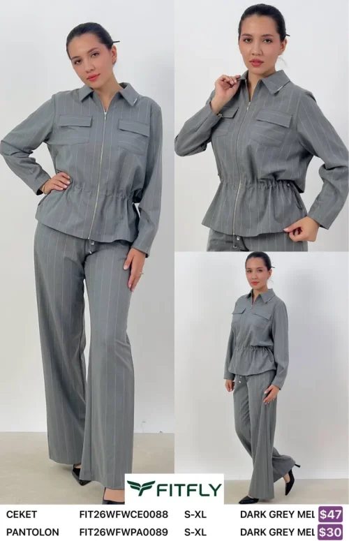 Жакет Onno (Dark gray, модель FIT26WFWCE0088) оптом