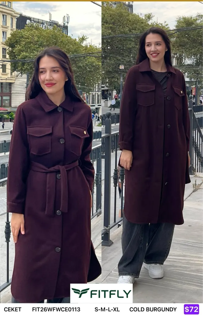 Жакет Onno (Burgundy, модель FIT26WFWCE0113) оптом