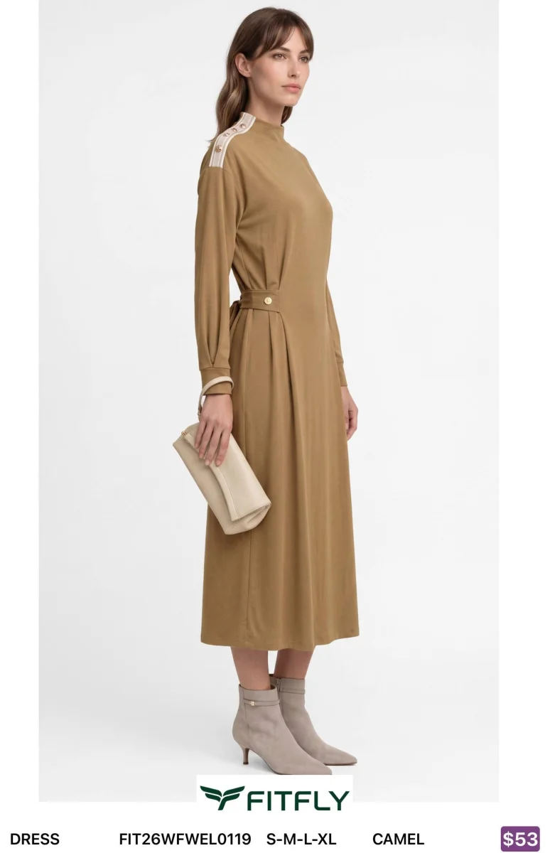 Платье Onno (Camel, модель FIT26WFWEL0119) оптом