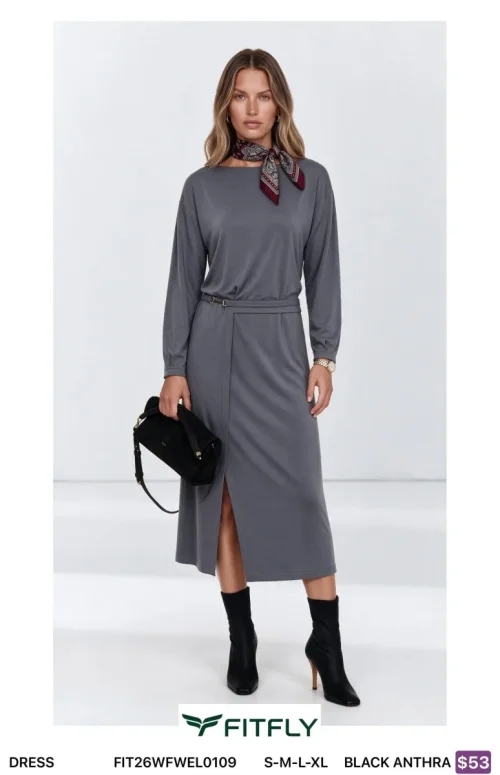 Платье Onno (Black, модель FIT26WFWEL0109) оптом