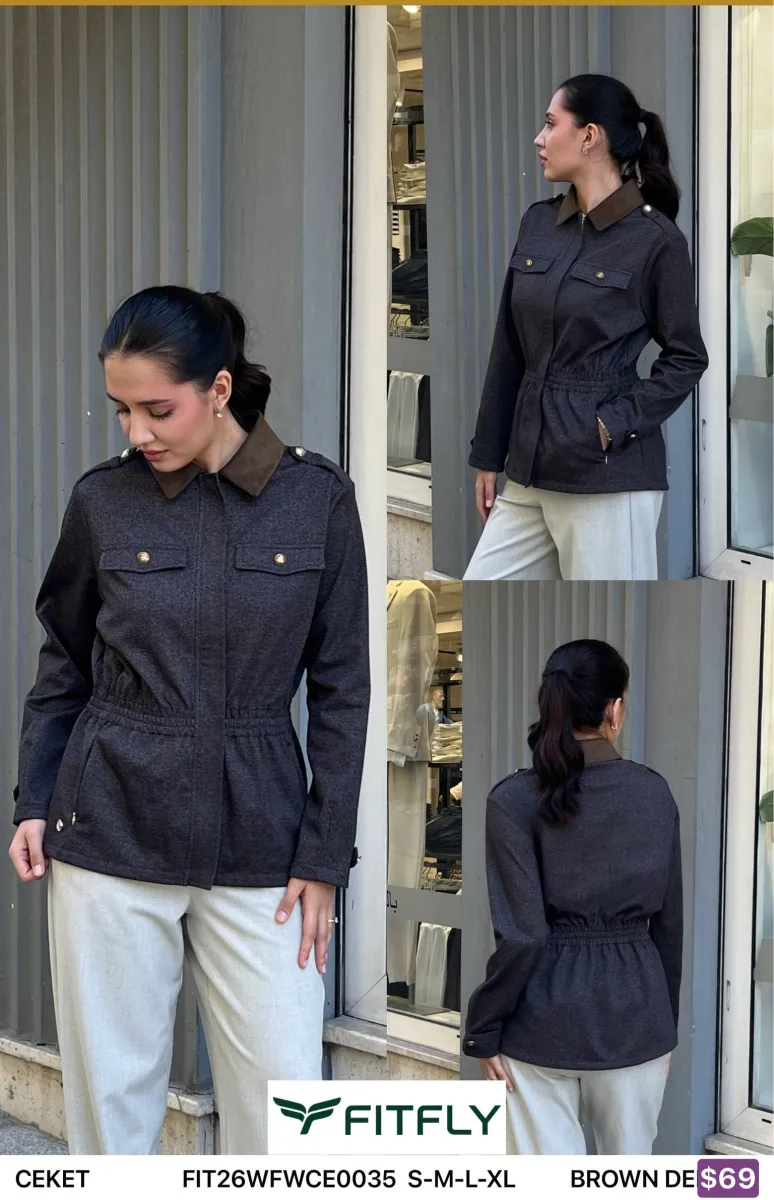 Жакет Onno (Brown, модель FIT26WFWCE0035) оптом