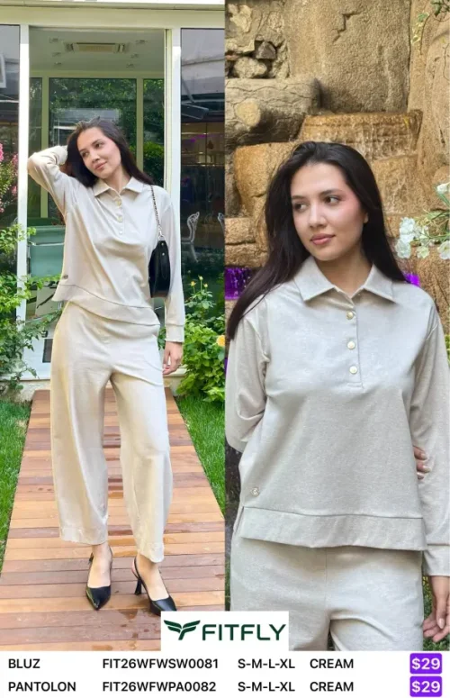 Блузка Onno (Cream, модель FIT26WFWSW0081) оптом