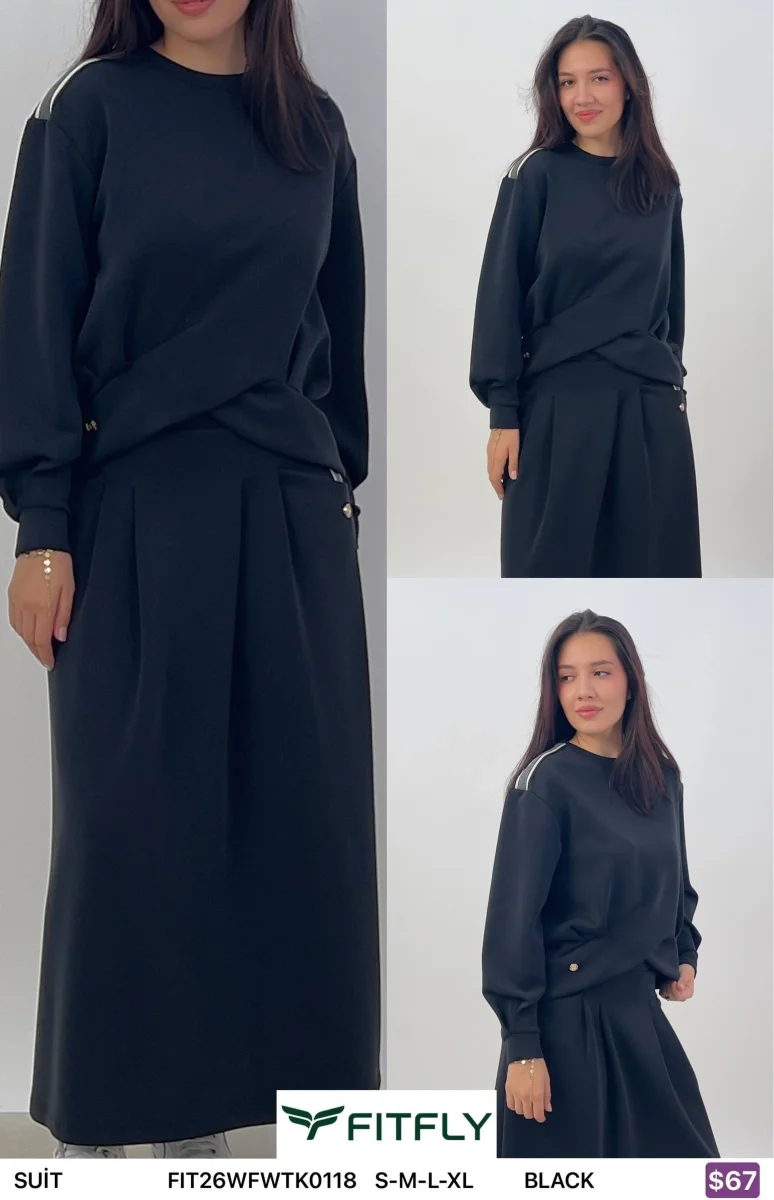 Костюмы и комплекты Onno (Black, модель FIT26WFWTK0118) оптом