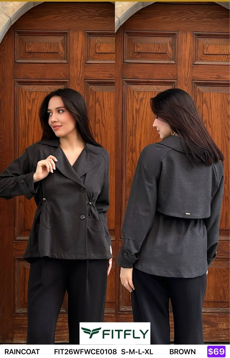 Пальто Onno (Brown, модель FIT26WFWCE0108) оптом