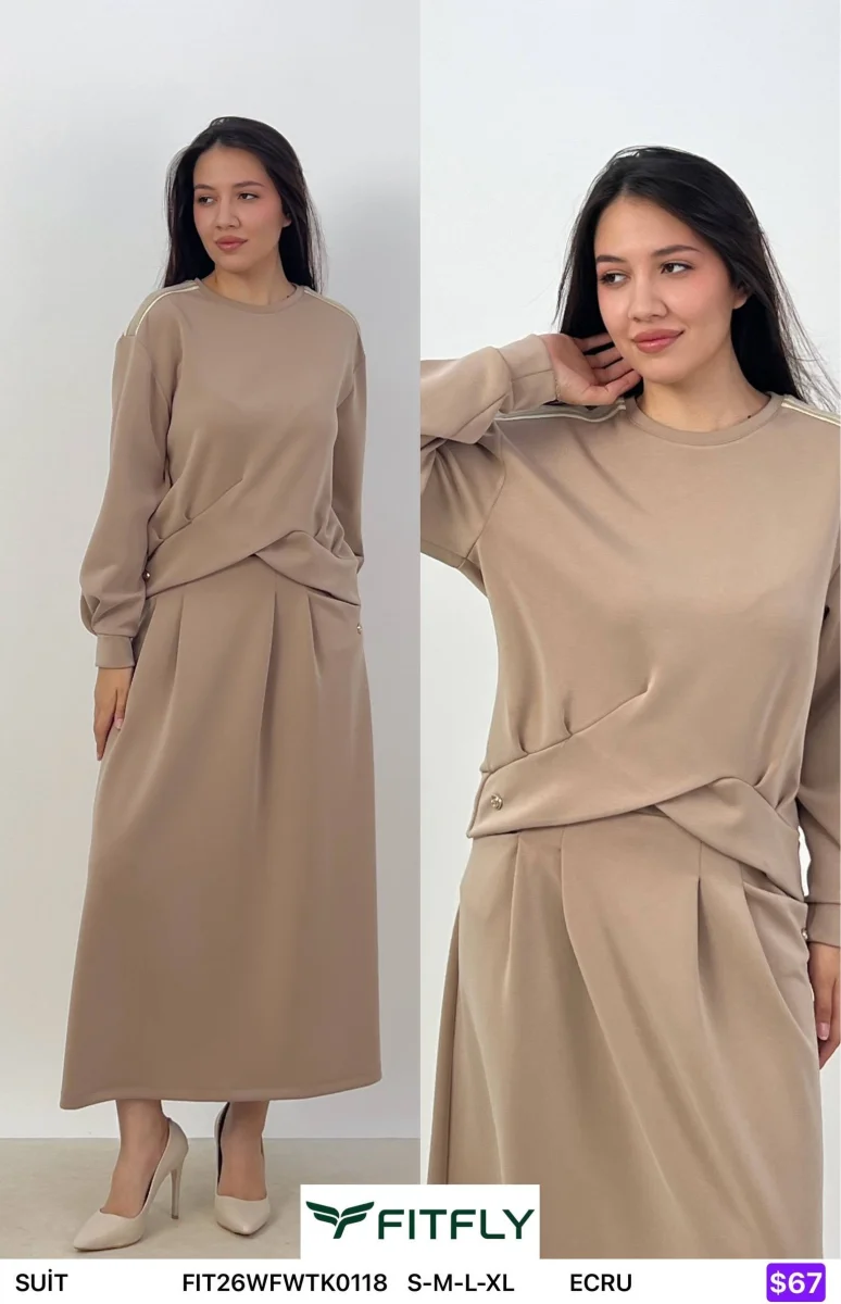 Костюмы и комплекты Onno (Cream, модель FIT26WFWTK0118) оптом