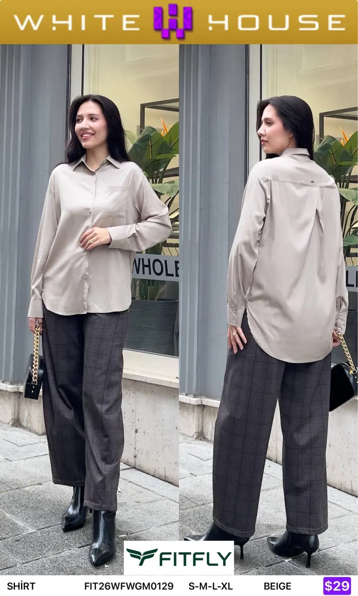 Рубашка Onno (Beige, модель FIT26WFWGM0129) оптом
