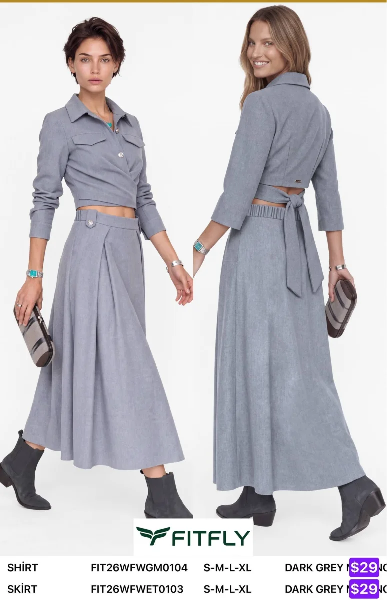 Юбка Onno (Dark gray, модель FIT26WFWET0103) оптом