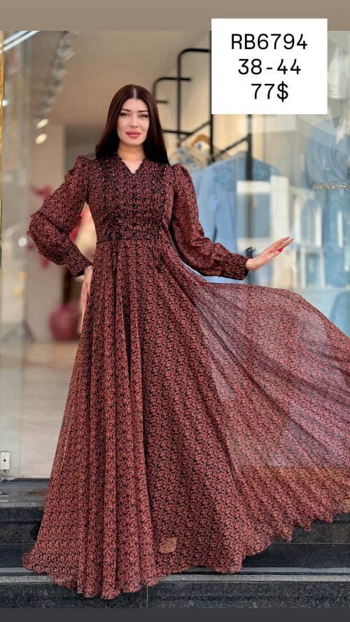 Платье ONSLINE (Brown, модель RB6794) оптом