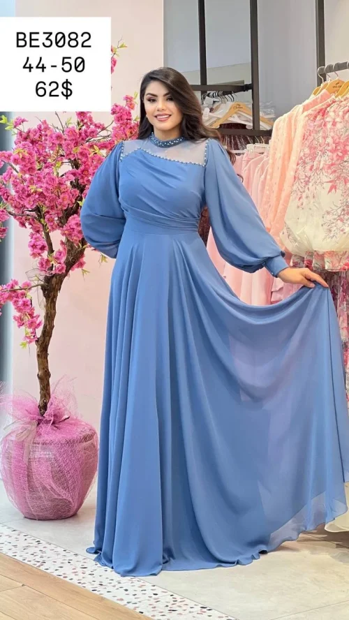 Платье ONSLINE (Blue, модель BE3082) оптом