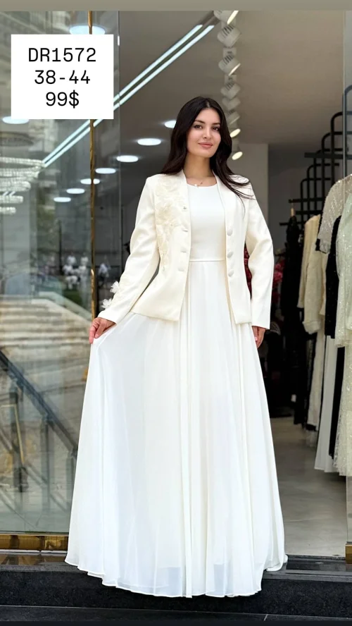 Костюмы и комплекты ONSLINE (White, модель DR1572) оптом
