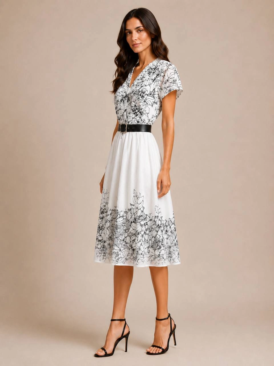 Платье Outlet (White, модель DSW-26-DRS-0012) оптом