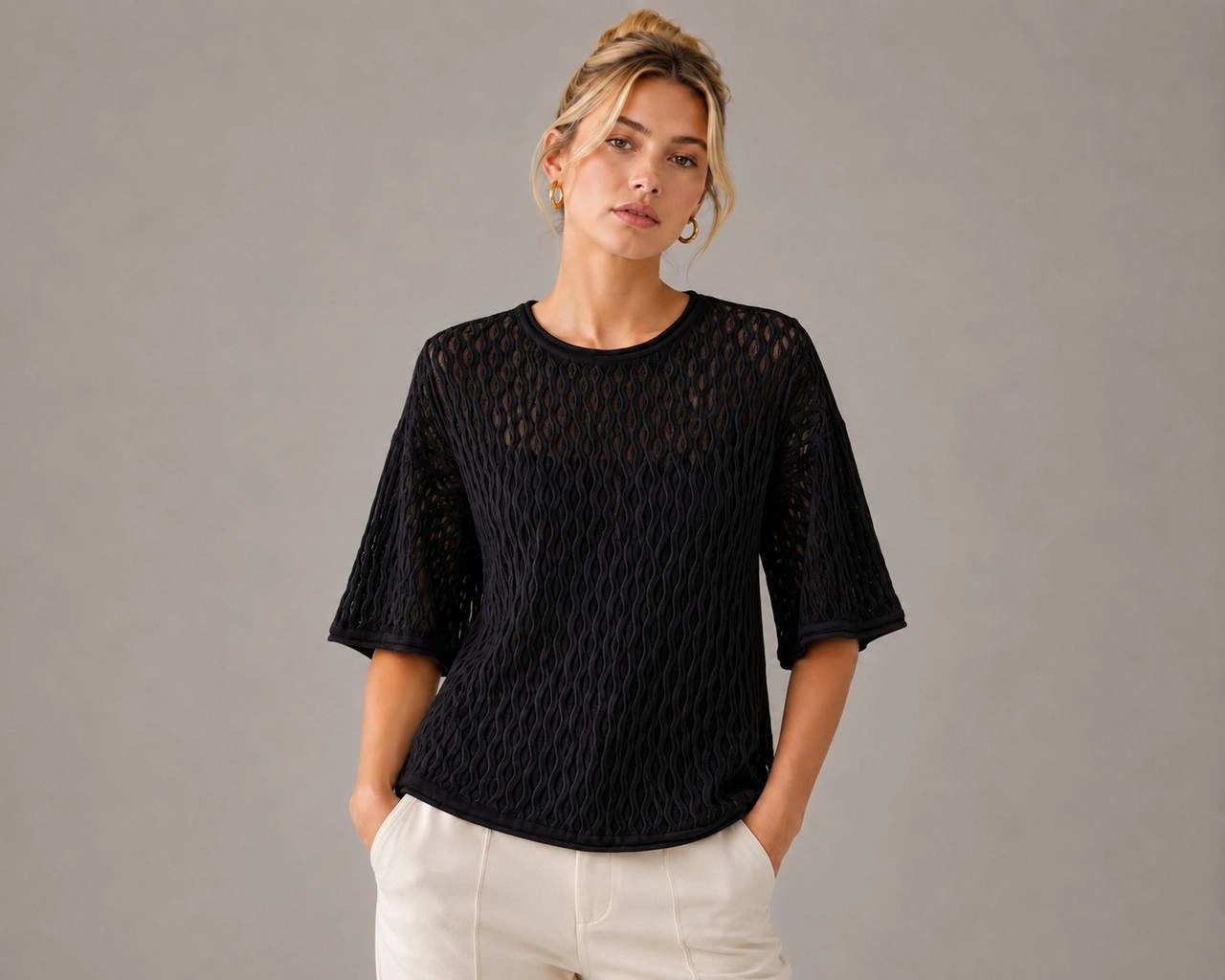 Свитер Outlet (Black, модель DSW-26-SWT-0022) оптом