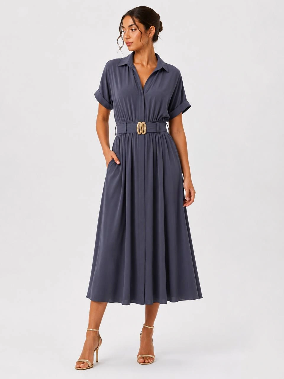 Платье Outlet (Koyu lacivert, модель DSW-26-DRS-0020) оптом