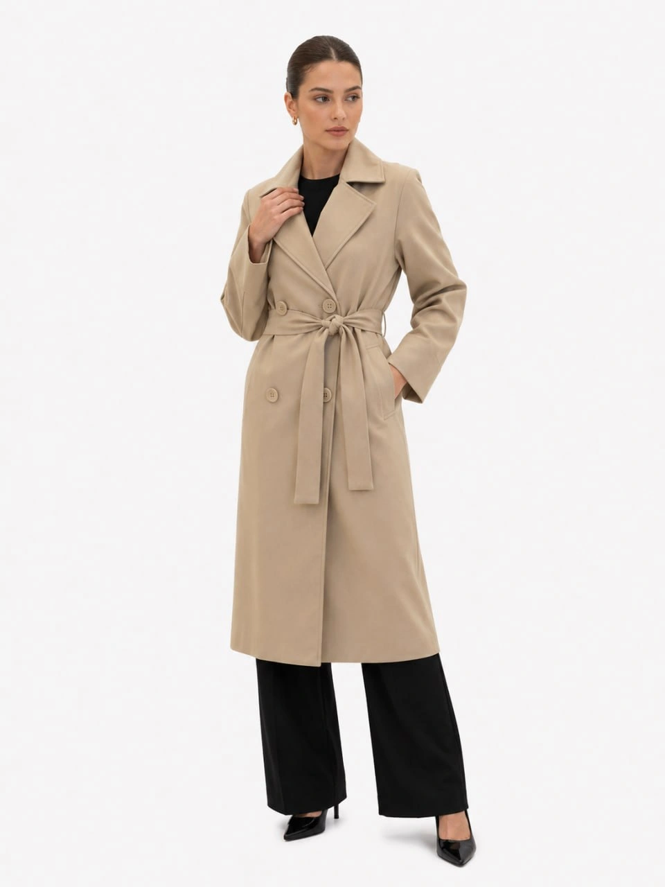 Тренч Outlet (Beige, модель DSW-26-TRE-0002) оптом