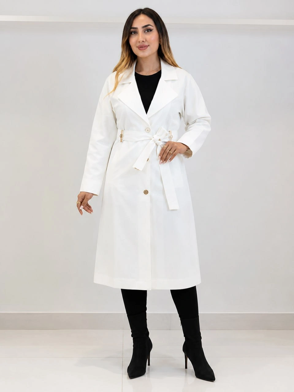 Тренч Outlet (White, модель DSW-26-TRE-0003) оптом
