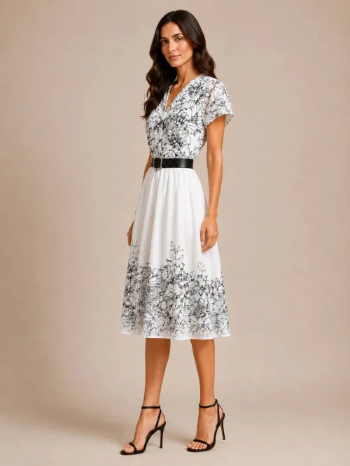 Платье Outlet (White, модель DSW-26-DRS-0012) оптом