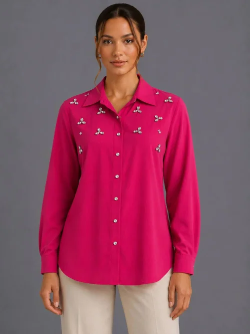 Рубашка Outlet (Pink, модель DSW-26-SHR-0007) оптом