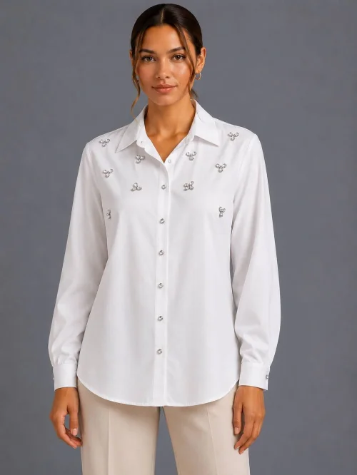 Рубашка Outlet (White, модель DSW-26-SHR-0007) оптом