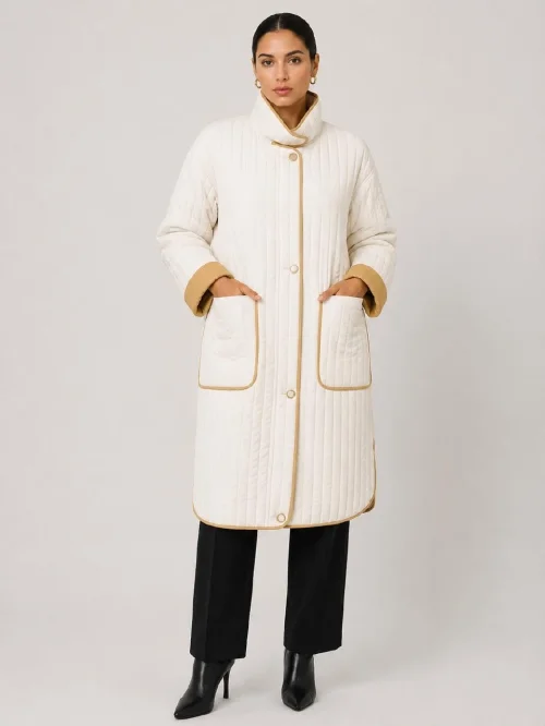 Пальто Outlet (Кремовый, модель DSW-26-COT-0002) оптом