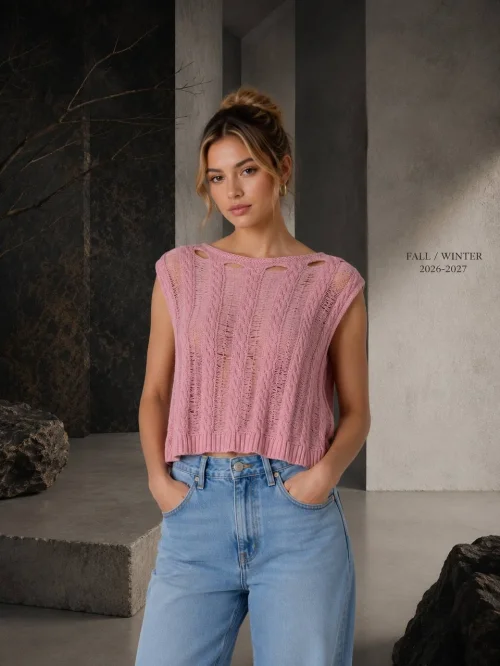 Свитер Outlet (Pink, модель DSW-26-SWT-0032) в розницу
